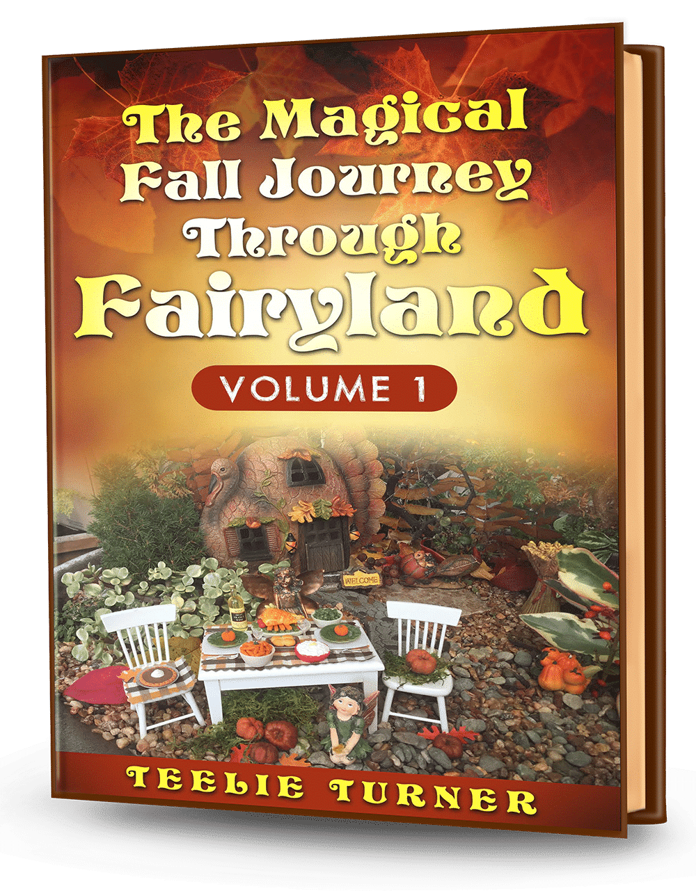 Cover of The Magical Fall Journey Through Fairyland - Volume 1, a magical fall fairyland adventure ebook featuring fairies traveling through colorful autumn forests.
