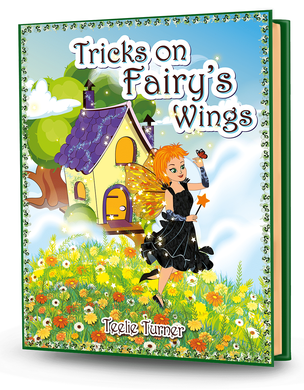 Cover of Tricks On Fairy's Wings, a tricks on fairys wings adventure ebook featuring playful fairies creating magical tricks in Fairyland.