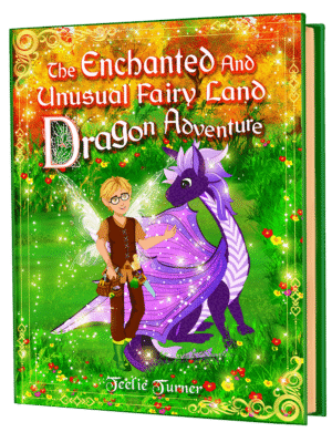 Cover of The Enchanted And Unusual Fairy Land Dragon Adventure, a fairy land dragon adventure ebook featuring a magical dragon in enchanted Fairy Land.