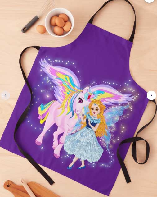Cara's-Love-of-Her-Pet-Unicorn-Apron