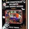 Cover of Tour Spooktacular Halloween Fairy Garden Designs - Volume 2, a halloween fairy garden design ebook featuring spooky miniature fairy gardens with pumpkins and magical details.
