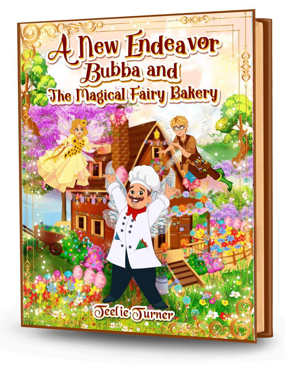Cover of A New Endeavor Bubba and The Magical Fairy Bakery, a magical fairy bakery adventure ebook featuring a magical bakery filled with fairy treats.