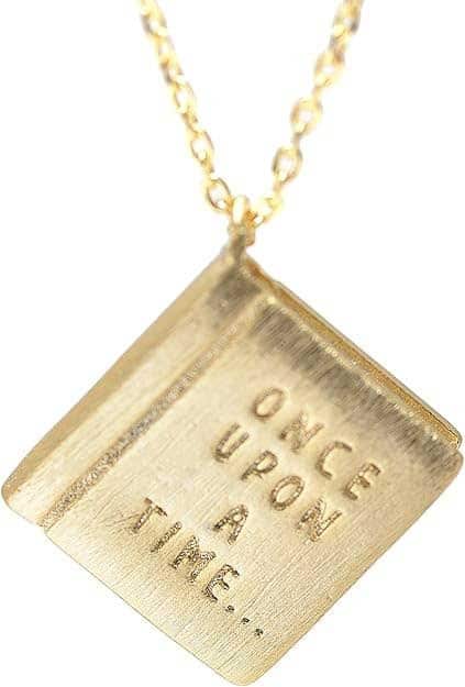 magical once upon a time book necklace