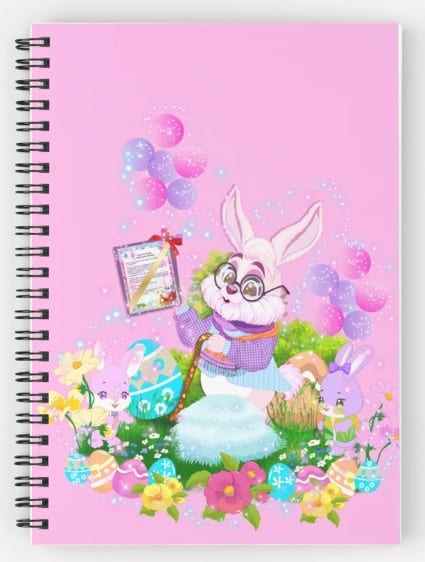A Special Easter Message from Earnest the Easter Bunny! Spiral Notebook