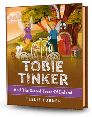 Cover of Tobie Tinker And The Sacred Trees Of Ireland, a tobie tinker sacred trees ireland adventure ebook featuring magical ancient trees and a woodland adventure.