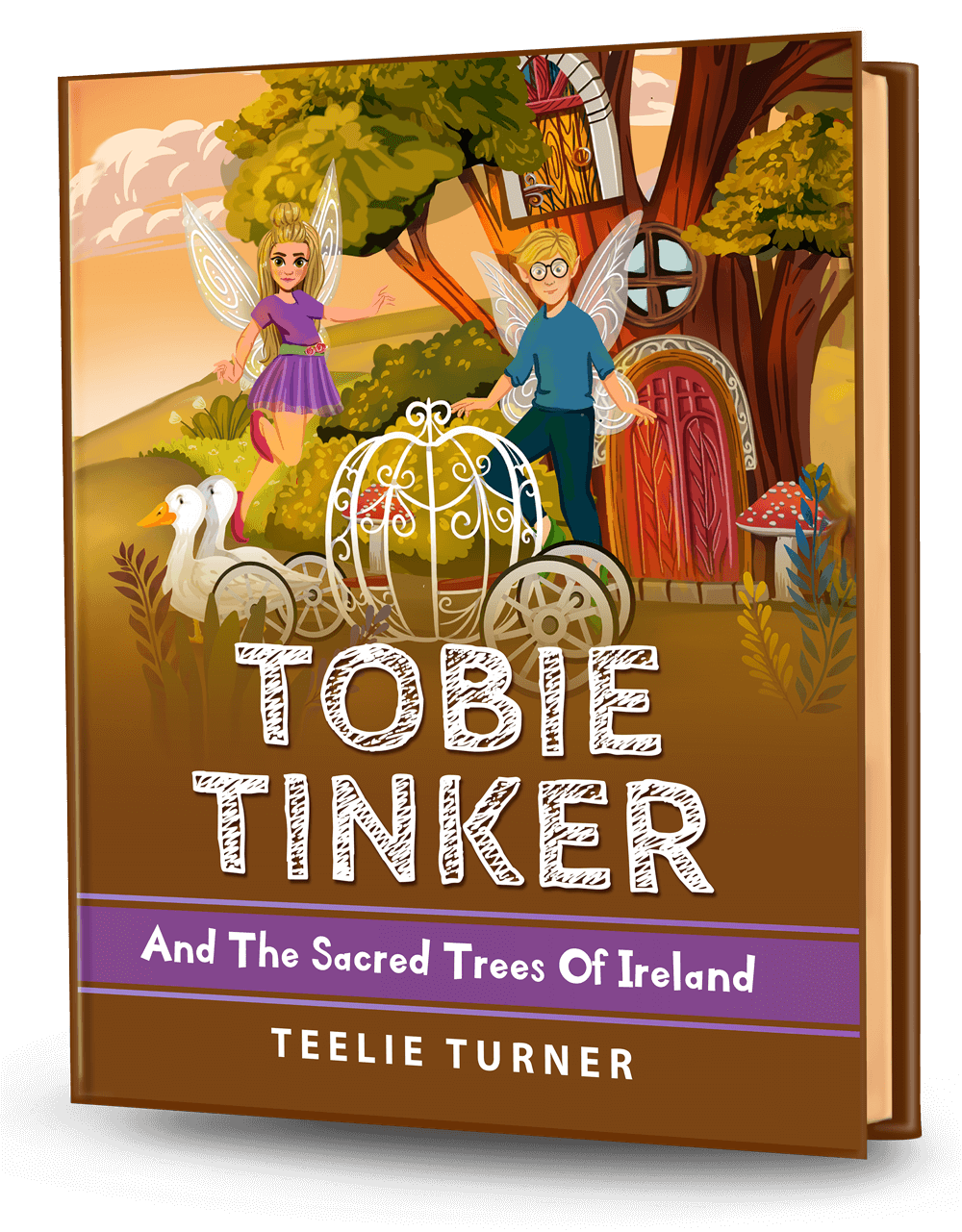Cover of Tobie Tinker And The Sacred Trees Of Ireland, a tobie tinker sacred trees ireland adventure ebook featuring magical ancient trees and a woodland adventure.