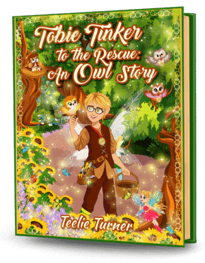 Cover of Tobie Tinker To The Rescue: An Owl Story, a tobie tinker owl rescue adventure ebook featuring a brave hero helping a magical owl.