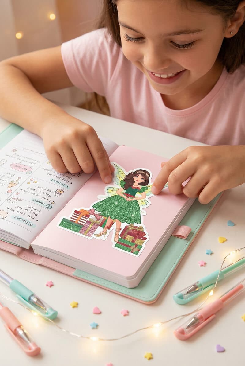 Gigi-in-Sparkly-Christmas-Dress™-Sticker (1)