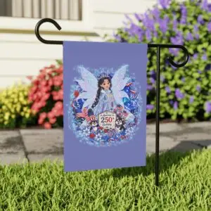 [CS] Garden & House Banner – Crystal Snowglimmer™ | America 250 Celebration by Teelie Turner