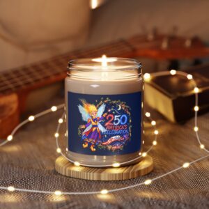 [BBS] Scented Soy Candle with White Lid, 9oz – Boom Boom Star™ | America 250 Celebration by Teelie Turner
