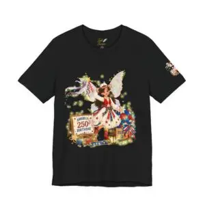 [Tessa] Unisex Jersey Tee – Tessa the Lone Star Fairy™ | America 250 Celebration by Teelie Turner