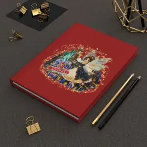 [SS] Hardcover Journal – Stella Sparkleglow™ | America 250 Celebration by Teelie Turner  Description