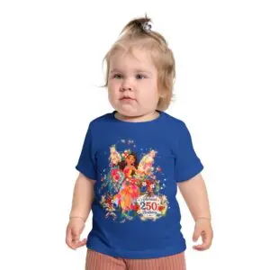 [LB] Baby Short Sleeve Tee – Leilani Blossomwave™ |  "Bringing Aloha Spirit to Fairyland's America 250 Celebration™"