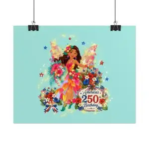 [LB] Rolled Poster – Leilani Blossomwave™ | "Bringing Aloha Spirit to Fairyland's America 250 Celebration™"