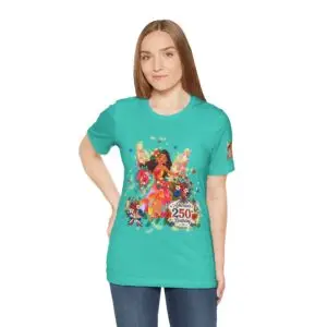 [LB] Unisex Jersey Tee – Leilani Blossomwave™ | "Bringing Aloha Spirit to Fairyland's America 250 Celebration™"
