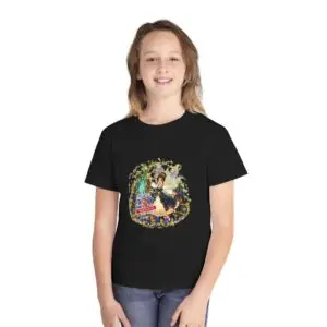 [SS] Youth Midweight Tee – Stella Sparkleglow™ | America 250 Celebration by Teelie Turner