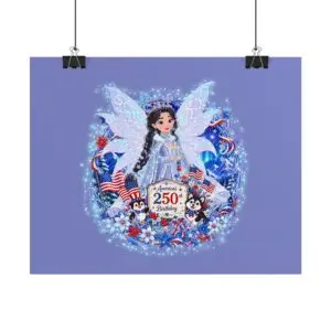 [CS] Rolled Poster – Crystal Snowglimmer™ | "Bringing Alaska's Arctic Magic to Fairyland's America 250 Celebration™"