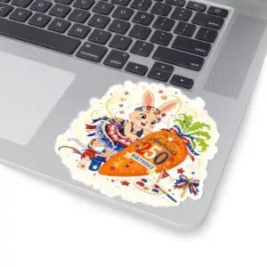 [PS] Kiss-Cut Stickers – PetalSpark's Birthday Carrot™ | America 250 Celebration by Teelie Turner