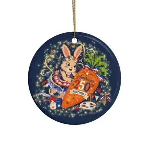 [PS] Ceramic Ornament – PetalSpark's Birthday Carrot™ | America 250 Celebration by Teelie Turner