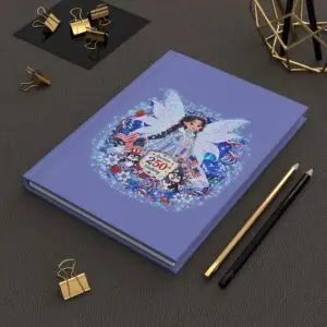 [CS] Hardcover Journal (A5) – Crystal Snowglimmer™ | America 250 Celebration by Teelie Turner