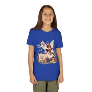 [Tessa] Youth Short Sleeve Tee – Tessa the Lone Star Fairy™ | America 250 Celebration by Teelie Turner