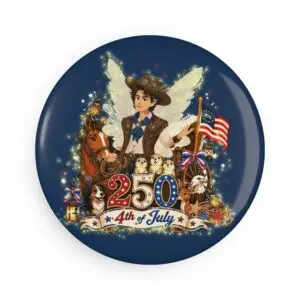 [RS] Button Magnet – Rowan Skyridge™ | America 250 Celebration by Teelie Turner