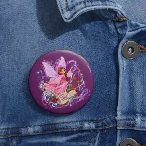 [MR] Button Pin – Melody Rosewhisper™ | America 250 Celebration by Teelie Turner