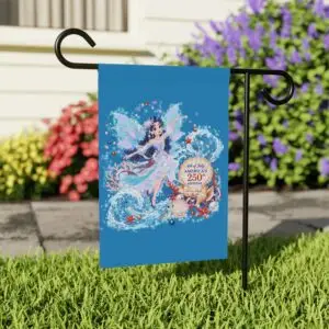 [MS] Garden & House Banner – Marina Seashellmist™ | America 250 Celebration by Teelie Turner