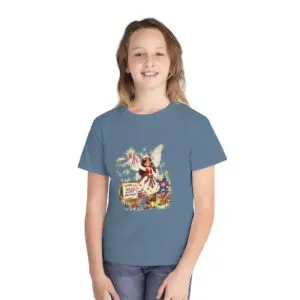 [ Tessa] Youth Midweight Tee – Tessa the Lone Star Fairy™ | America 250 Celebration by Teelie Turner
