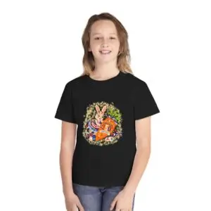 [PS] Youth Midweight Tee – PetalSpark's Birthday Carrot™ | America 250 Celebration by Teelie Turner