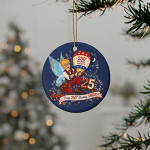 [TTF] Ceramic Ornament – Tobie Tinker™ | America 250 Celebration by Teelie Turner