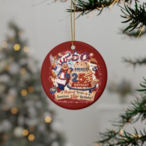 [BTB] Ceramic Ornament – Bubba the Baker™ | America 250 Celebration by Teelie Turner