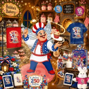 Bubba the Baker™ | America 250 Celebration by Teelie Turner