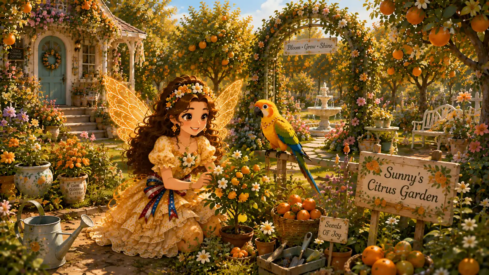 Sunny Citrusblossom's magical citrus garden in Fairyland